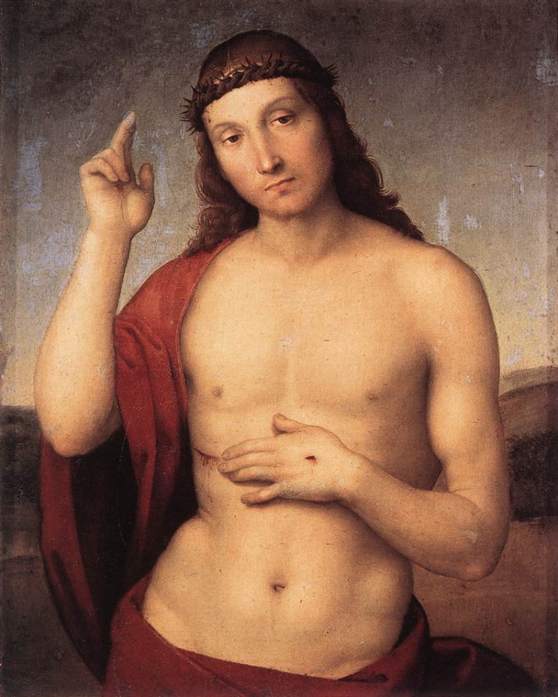 The Blessing Christ by Raffaello Sanzio da Urbino
