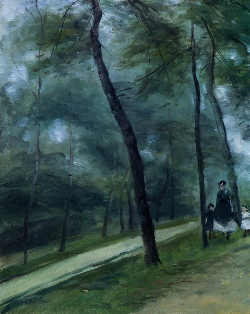 A Walk in the Woods by Pierre-Auguste Renoir