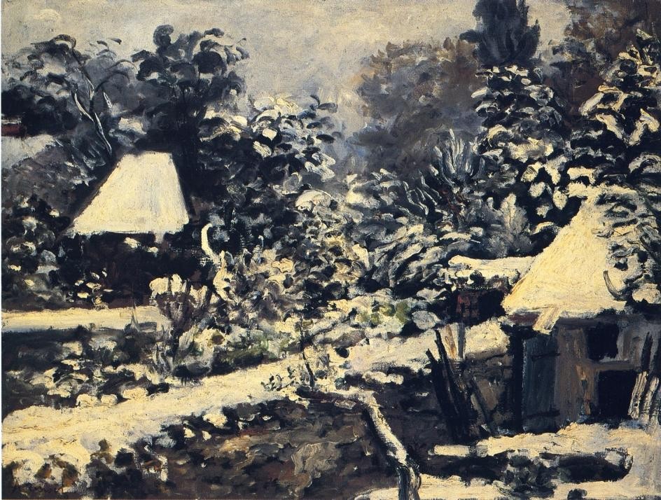 Landscape, Snow Effect by Pierre-Auguste Renoir