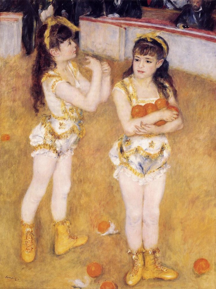 Acrobats at the Cirque Fernando by Pierre-Auguste Renoir
