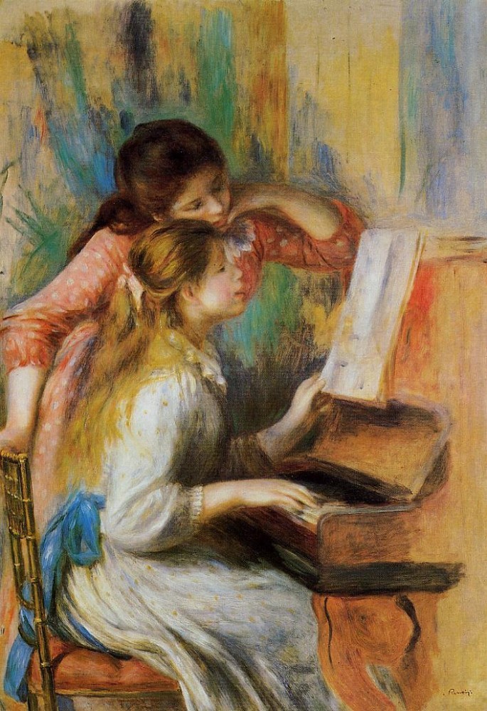 Girls at the Piano by Pierre-Auguste Renoir