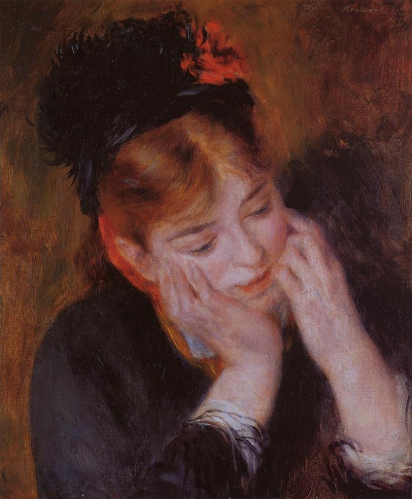 Reflection by Pierre-Auguste Renoir