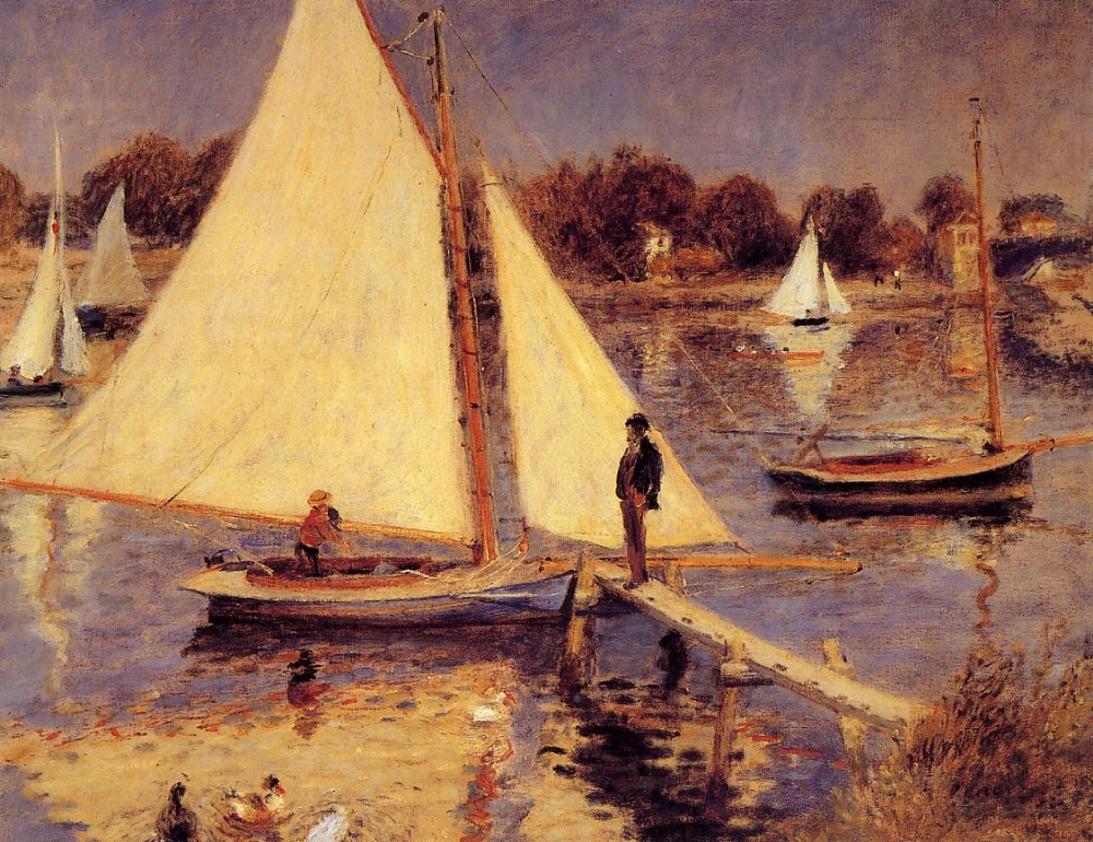Sailboats at Argenteuil by Pierre-Auguste Renoir