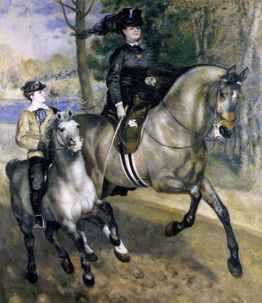 The Ride by Pierre-Auguste Renoir
