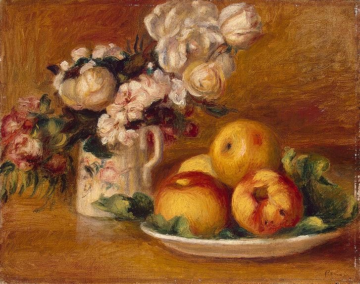 Apples and Flowers by Pierre-Auguste Renoir