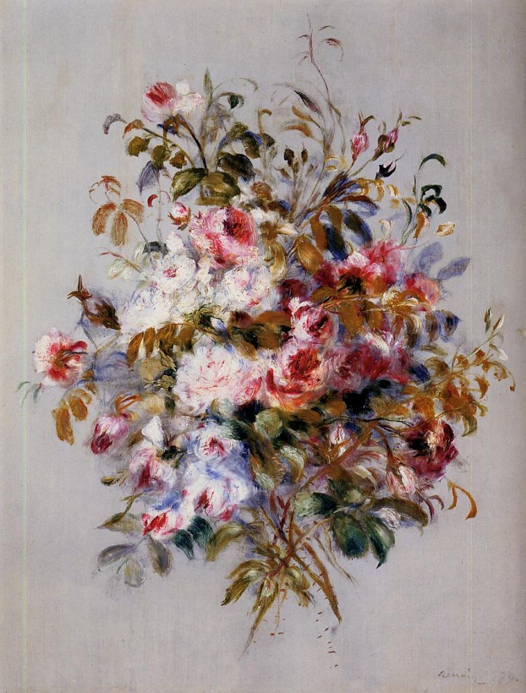 A Bouquet of Roses by Pierre-Auguste Renoir