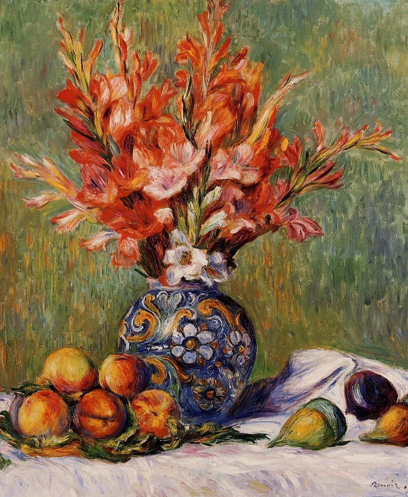 Flowers and Fruit by Pierre-Auguste Renoir