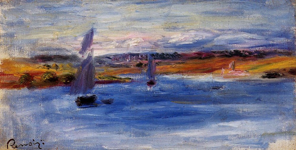 Sailboats by Pierre-Auguste Renoir