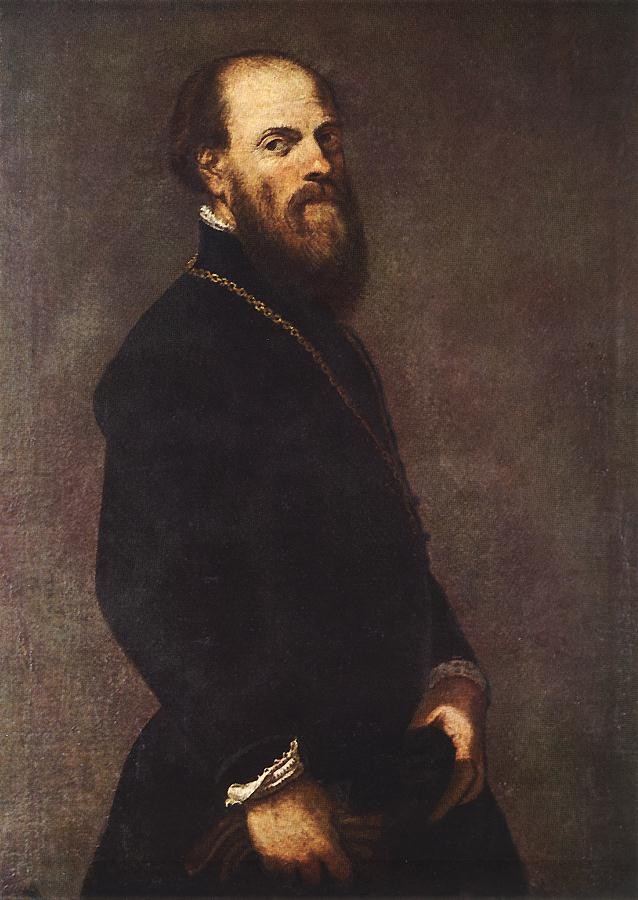 Man with a Golden Lace by Jacopo Comin (Tintoretto)