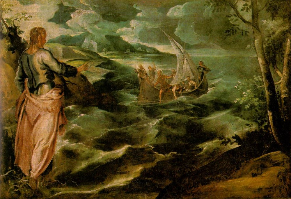 Christ at the Sea of Galilee by Jacopo Comin (Tintoretto)