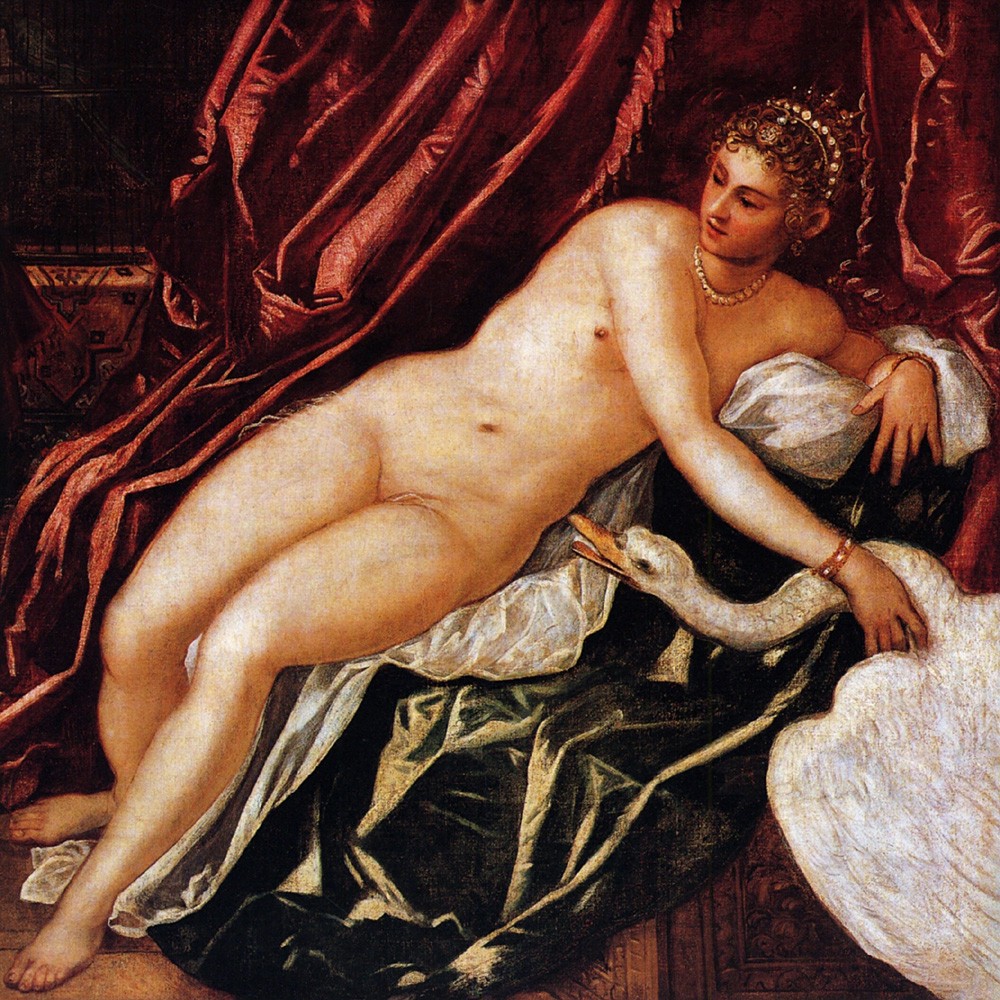 Leda and the swan by Jacopo Comin (Tintoretto)