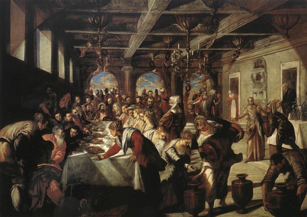Marriage at Cana by Jacopo Comin (Tintoretto)