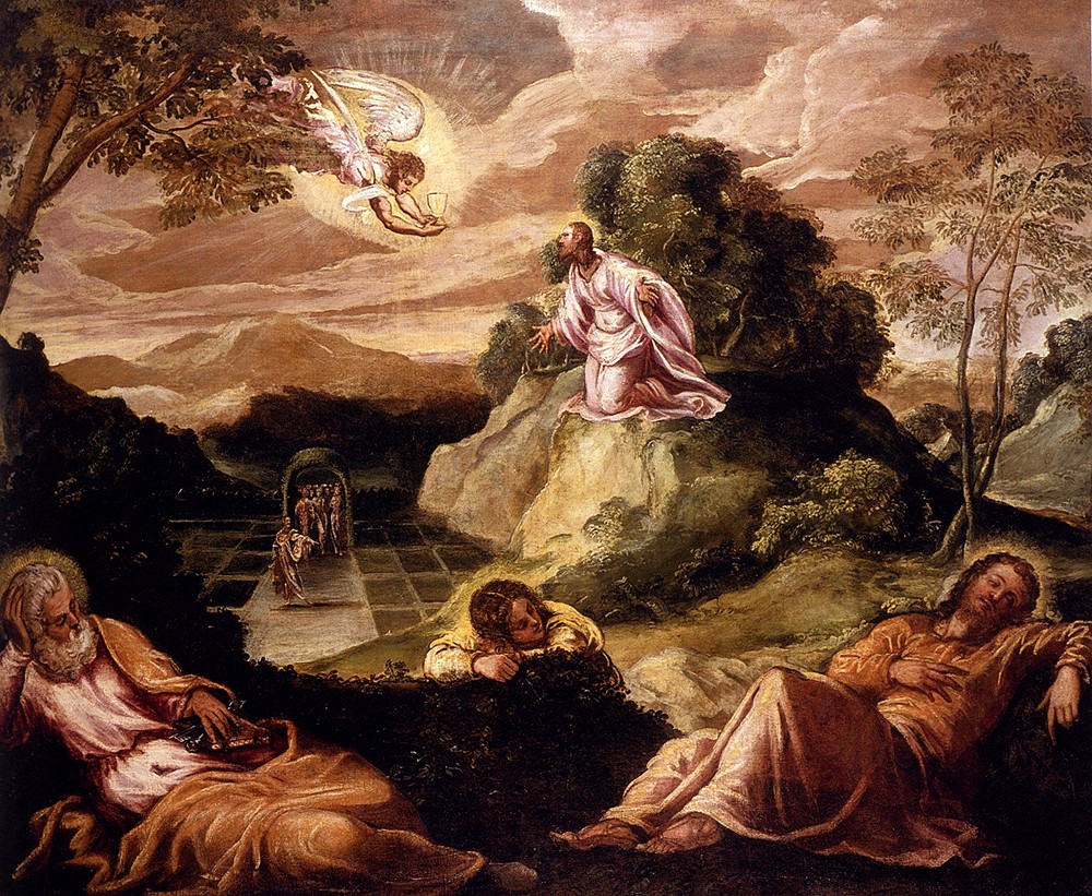 Robusti Jacopo Agony In The Garden by Jacopo Comin (Tintoretto)