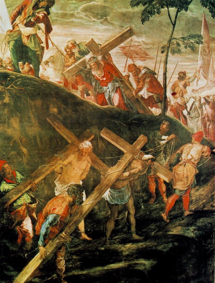 The Ascent to Calvary by Jacopo Comin (Tintoretto)