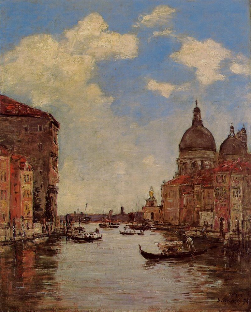 Venice, the Canal de la Gandara by Eugène Boudin