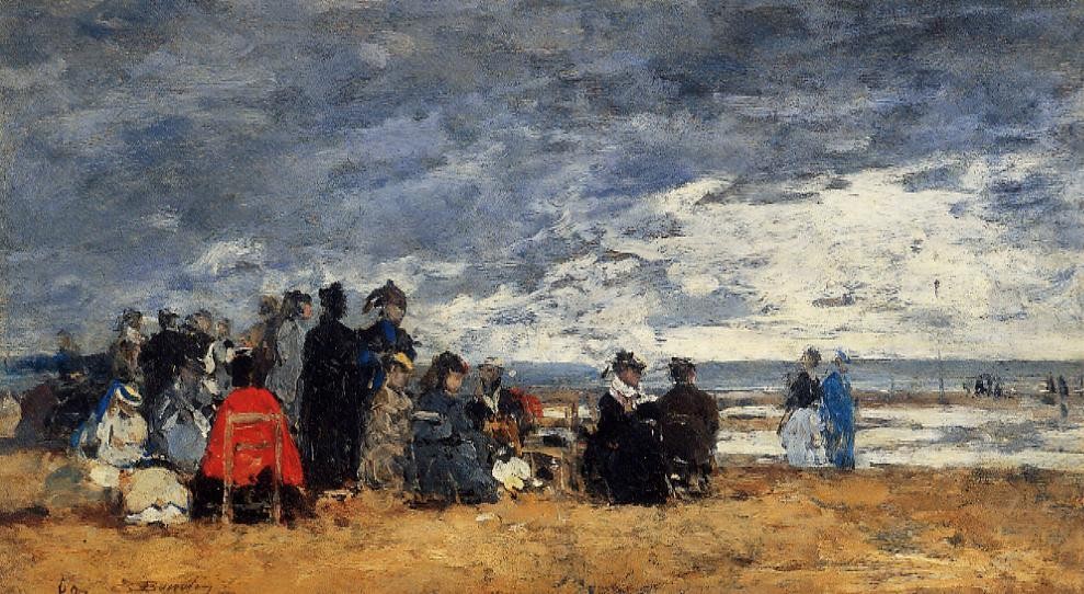 Beach Scene by Eugène Boudin