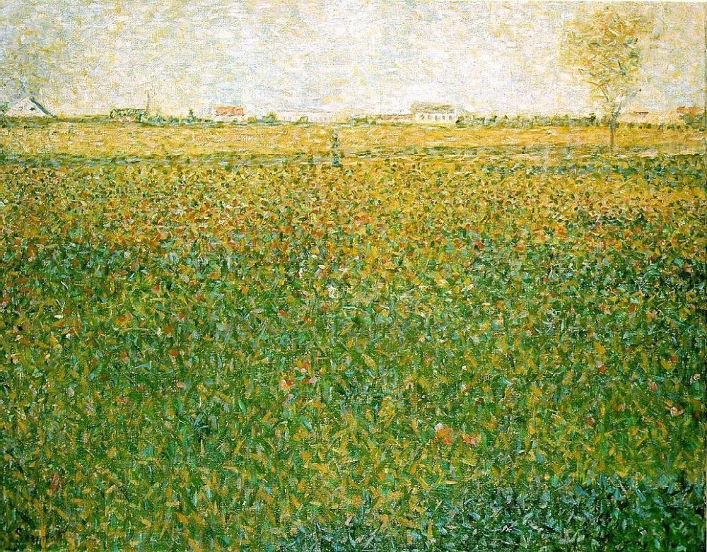 Alfalfa Fields Saint Denis by Georges-Pierre Seurat