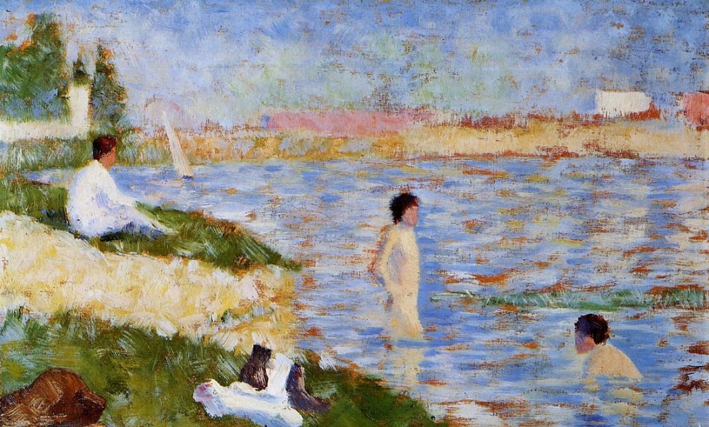 Bathers In The Water by Georges-Pierre Seurat