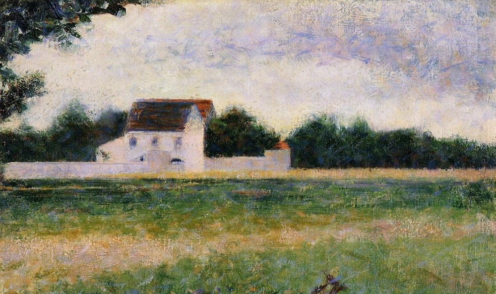 Landscape Of The Lle De France by Georges-Pierre Seurat