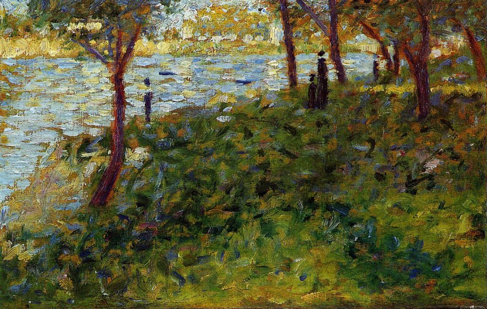 Landscape With Figures by Georges-Pierre Seurat