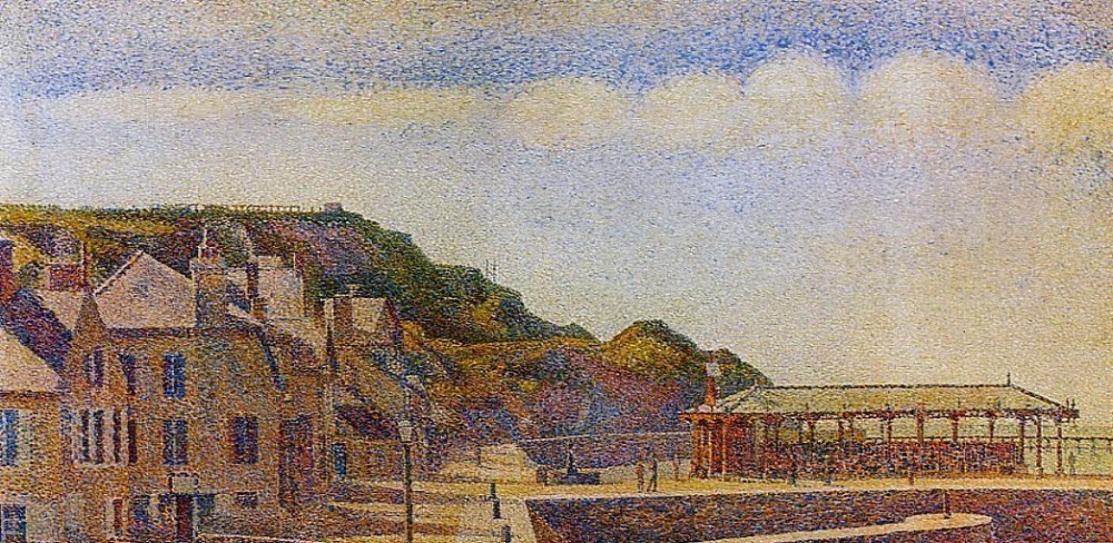 Port En Bessin by Georges-Pierre Seurat