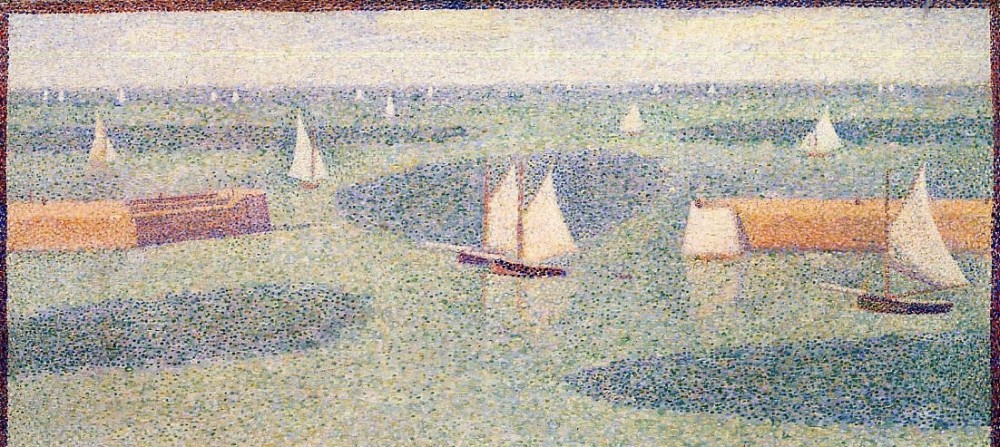 Port En Bessin Entrance To The Outer Harbor by Georges-Pierre Seurat