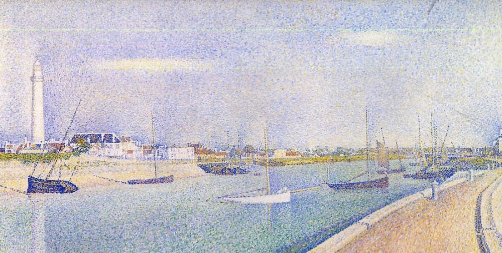 The Channel At Gravelines Petit Fort Philippe Ii by Georges-Pierre Seurat