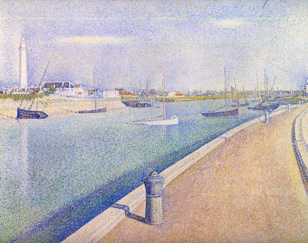 The Channel At Gravelines Petit Fort Philippe by Georges-Pierre Seurat