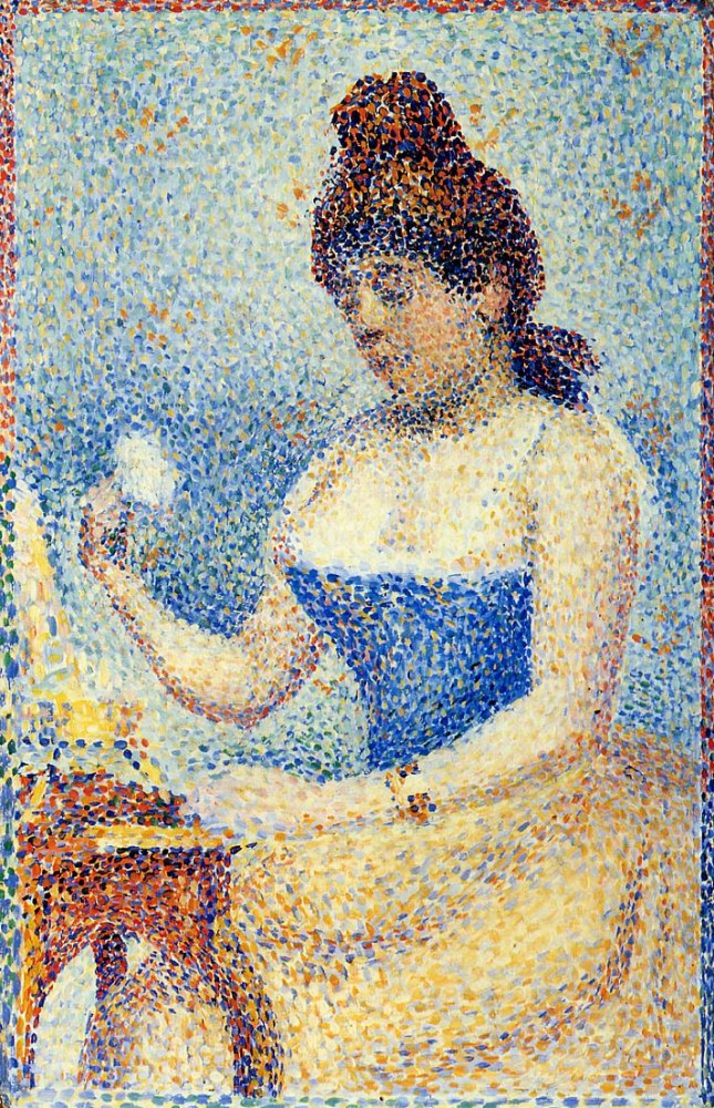 Study For Young Woman Powdering Herself by Georges-Pierre Seurat
