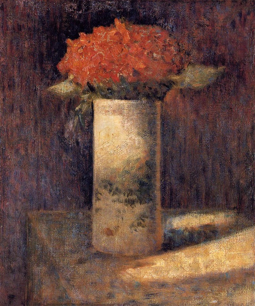 Boquet In A Vase by Georges-Pierre Seurat
