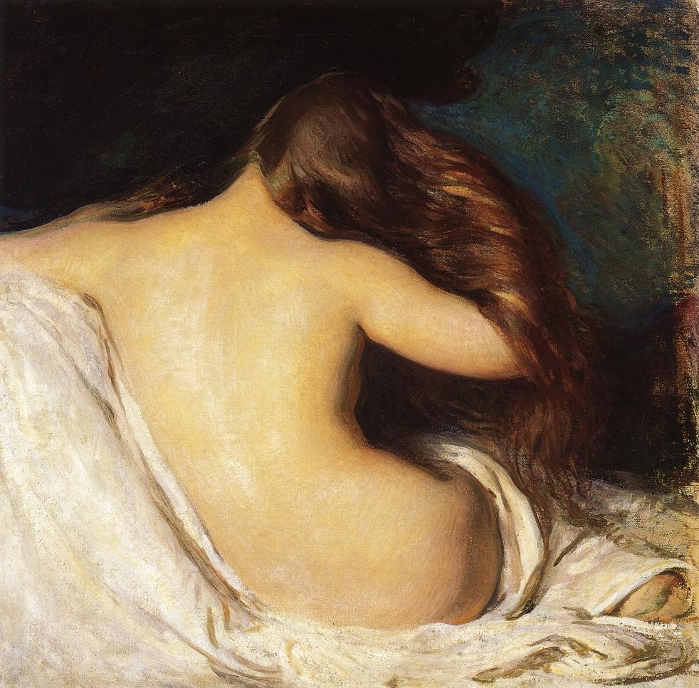 Woman Drying Her Hair by Joseph Rodefer DeCamp