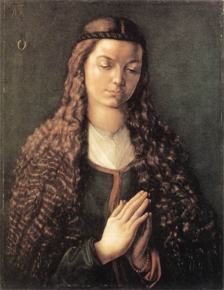 Portrait of a Young Furleger with Loose Hair by Albrecht Dürer