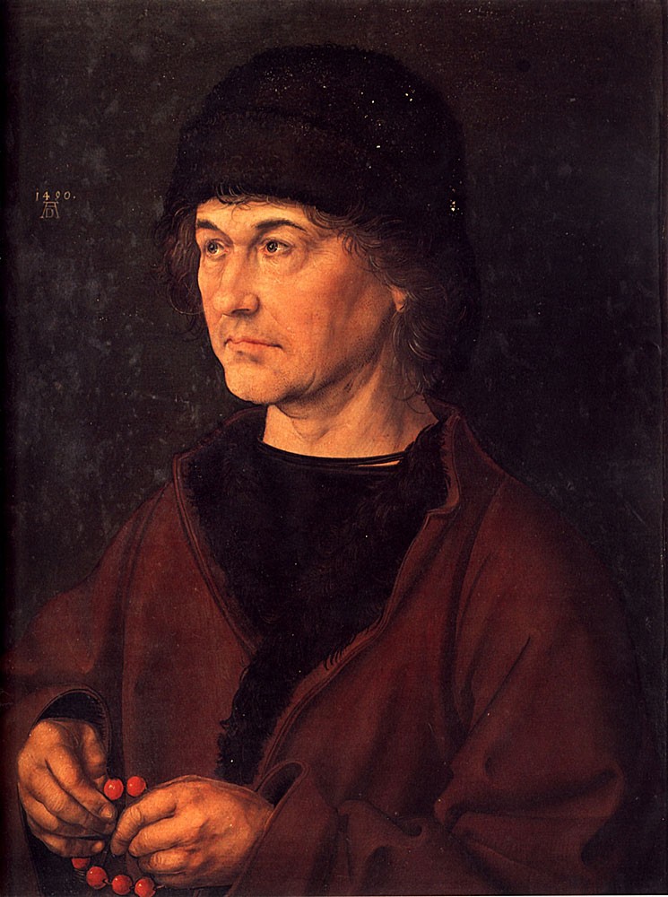 Portrait of Albrecht Durer the Elder by Albrecht Dürer