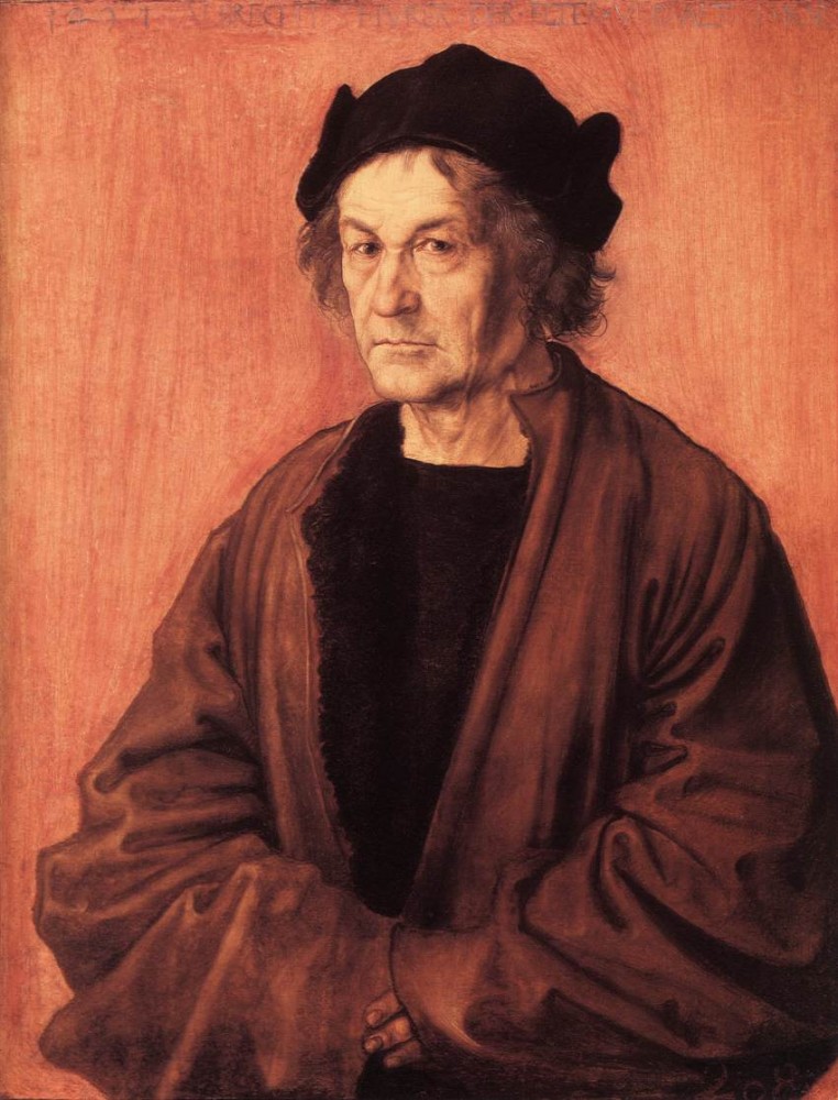 Portrait of Durers Father at 70 by Albrecht Dürer