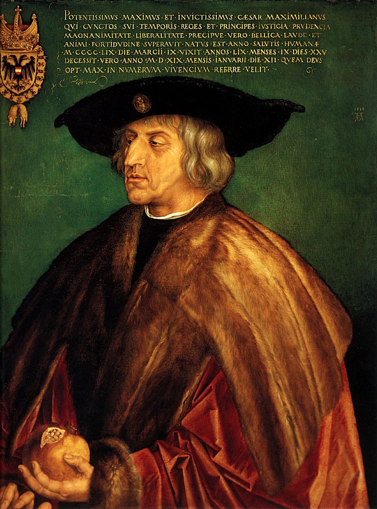 Portrait of Emperor Maximilian I by Albrecht Dürer