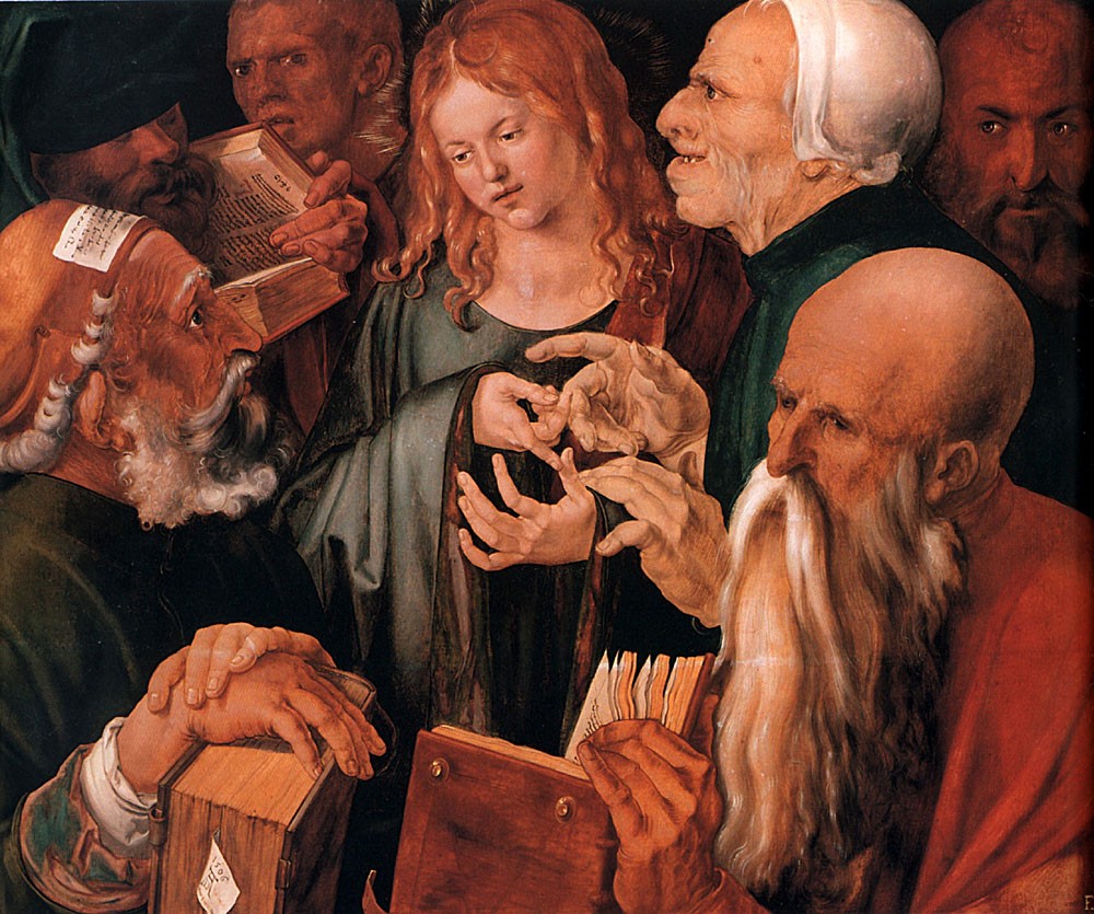Christ Among the Doctors by Albrecht Dürer