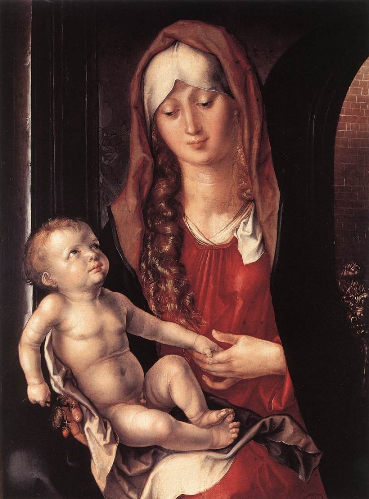 Virgin and Child before an Archway by Albrecht Dürer
