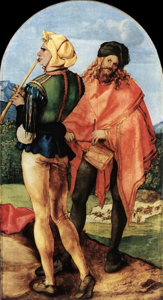 Two Musicians by Albrecht Dürer