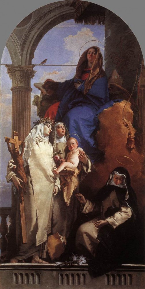 The Virgin Appearing to Dominican Saints by Giovanni Battista Tiepolo