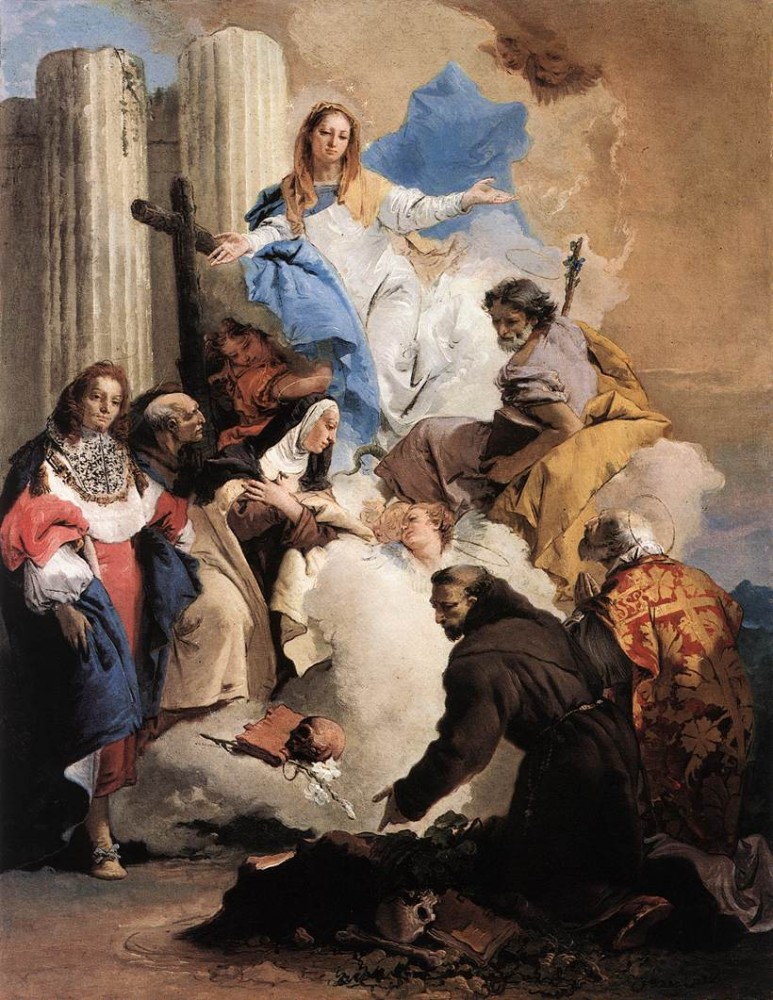 The Virgin with Six Saints by Giovanni Battista Tiepolo