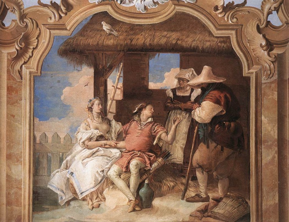 Villa Valmarana Angelica and Medoro with the Shepherds by Giovanni Battista Tiepolo