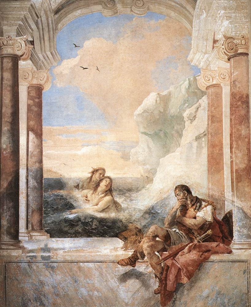 Villa Valmarana Thetis Consoling Achilles by Giovanni Battista Tiepolo