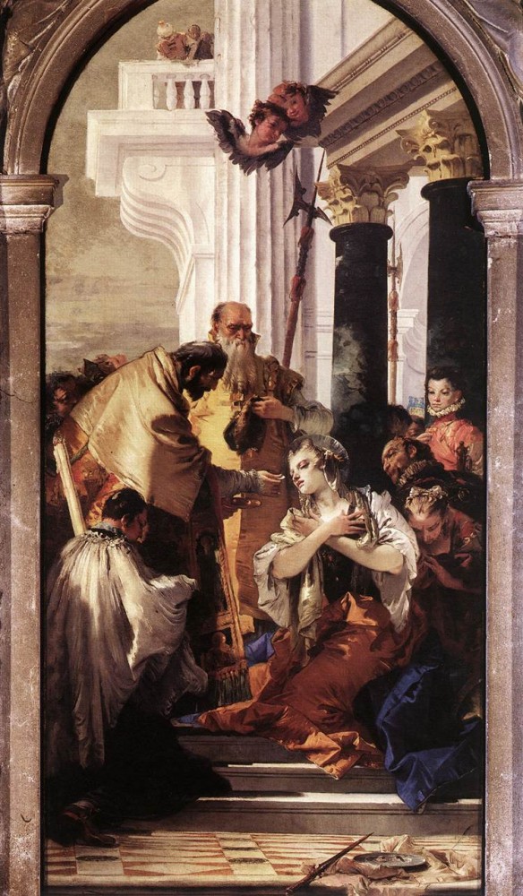 Last Communion of St Lucy by Giovanni Battista Tiepolo