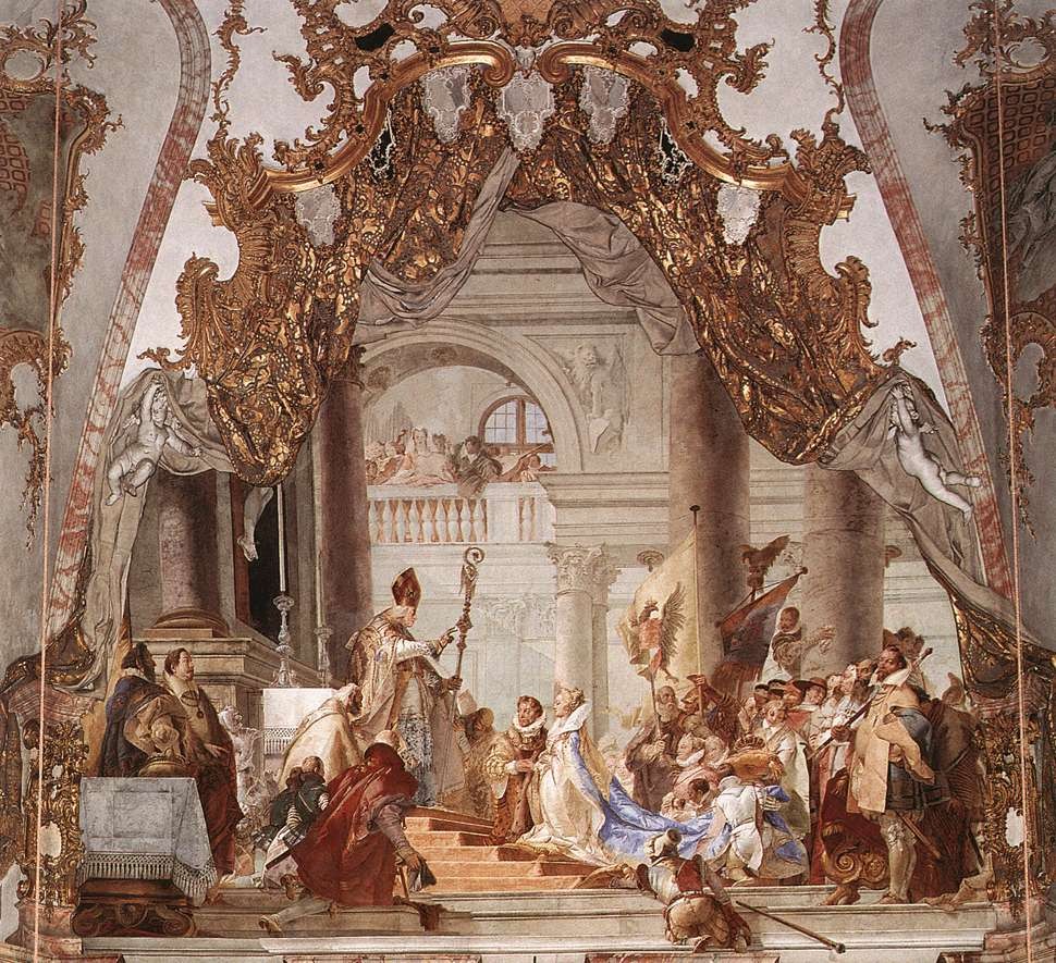The Marriage of the Emperor Frederick Barbarossa to Beatrice of Burgundy by Giovanni Battista Tiepolo