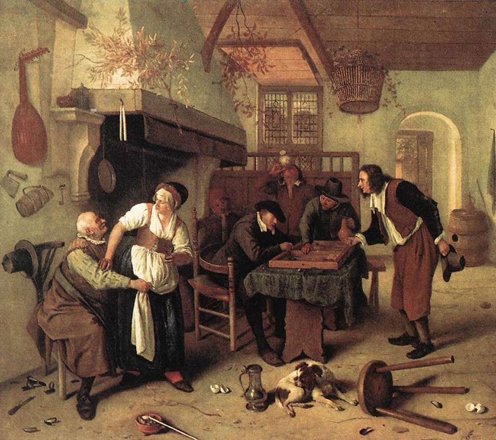 In The Tavern by Jan Havickszoon Steen
