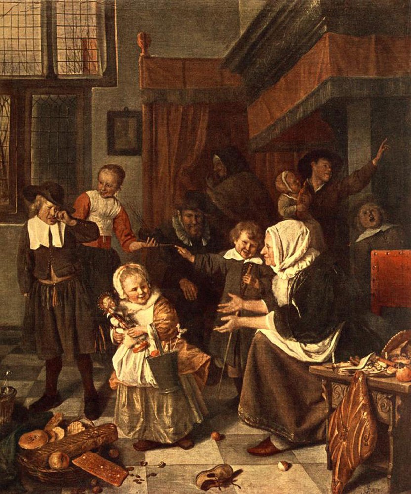 The Feast Of St Nicholas by Jan Havickszoon Steen