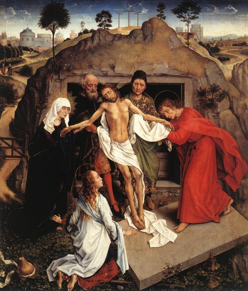 Entombment of Christ 1450 by Rogier van der Weyden