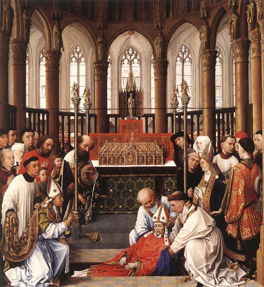 Exhumation of St Hubert by Rogier van der Weyden