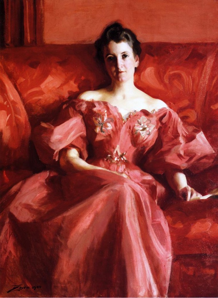 Portrait Of Mrs. Howe Nee Deering by Alfred Émile Stevens
