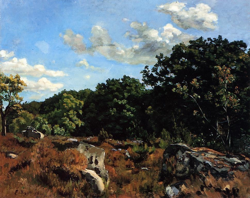 Landscape At Chailly by Jean Frédéric Bazille